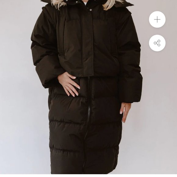 NWT JJXX 3 in 1 puffer jacket - Picture 3 of 4